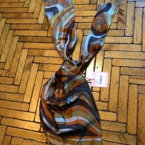 100% silk Eugenia Kim head scarf